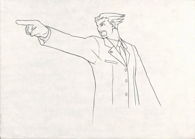 逆転裁判シリーズのキャラクターラフスケッチ