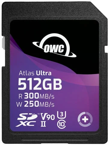 OWC Atlas Ultra SDXC UHS-II 512GBメモリーカード