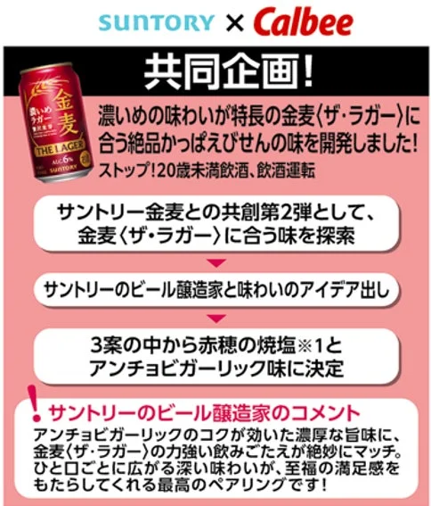 カルビーとサントリーの共同開発フローとビール醸造家のコメント