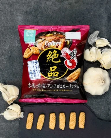 絶品かっぱえびせん 赤穂の焼塩とアンチョビガーリック味のイメージ写真