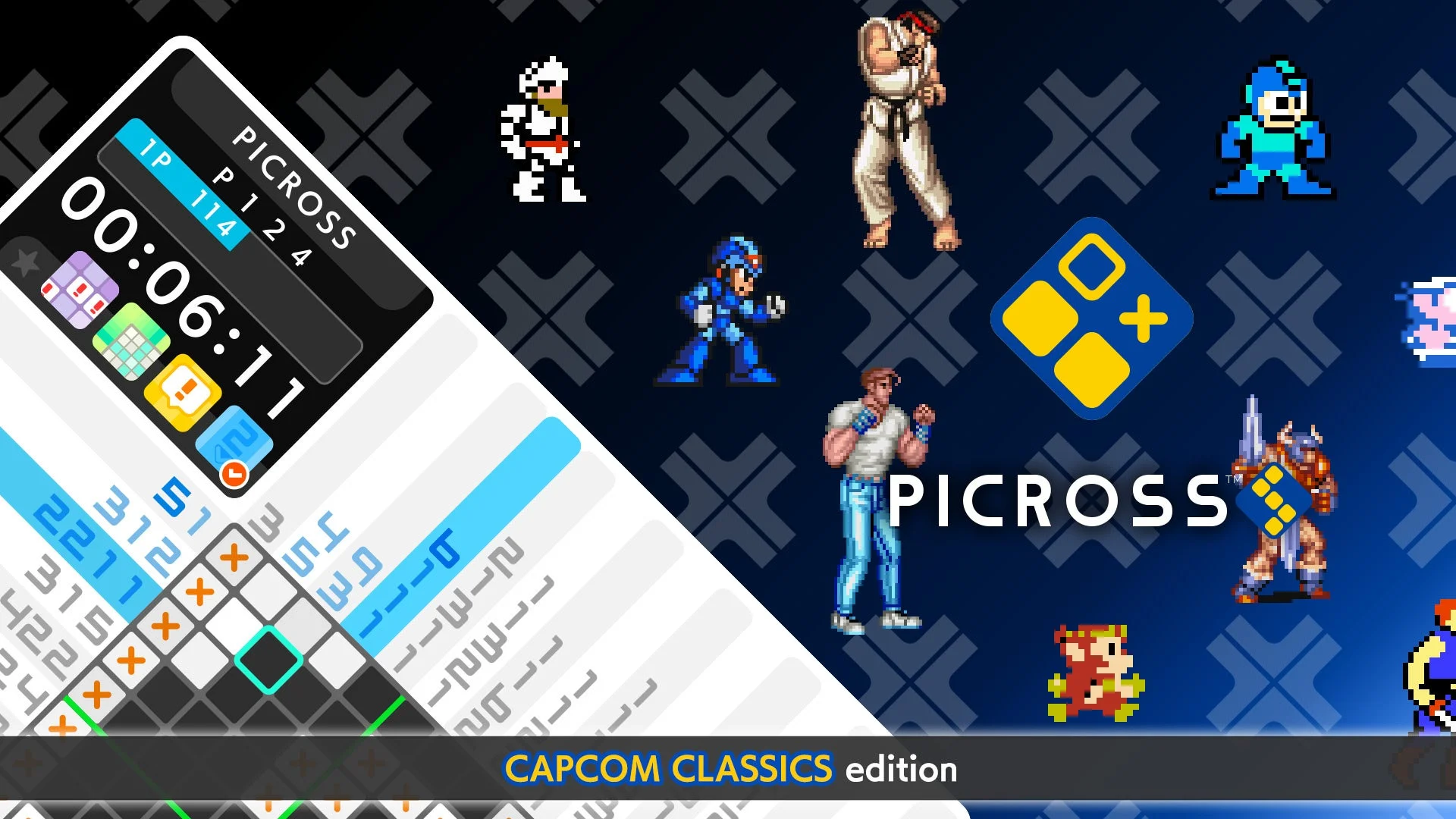 CAPCOMとSNKの懐かしキャラが登場！『ピクロスS CAPCOM CLASSICS edition』『ピクロスS SNK CLASSICS ＆ NEOGEO edition』11月27日配信決定