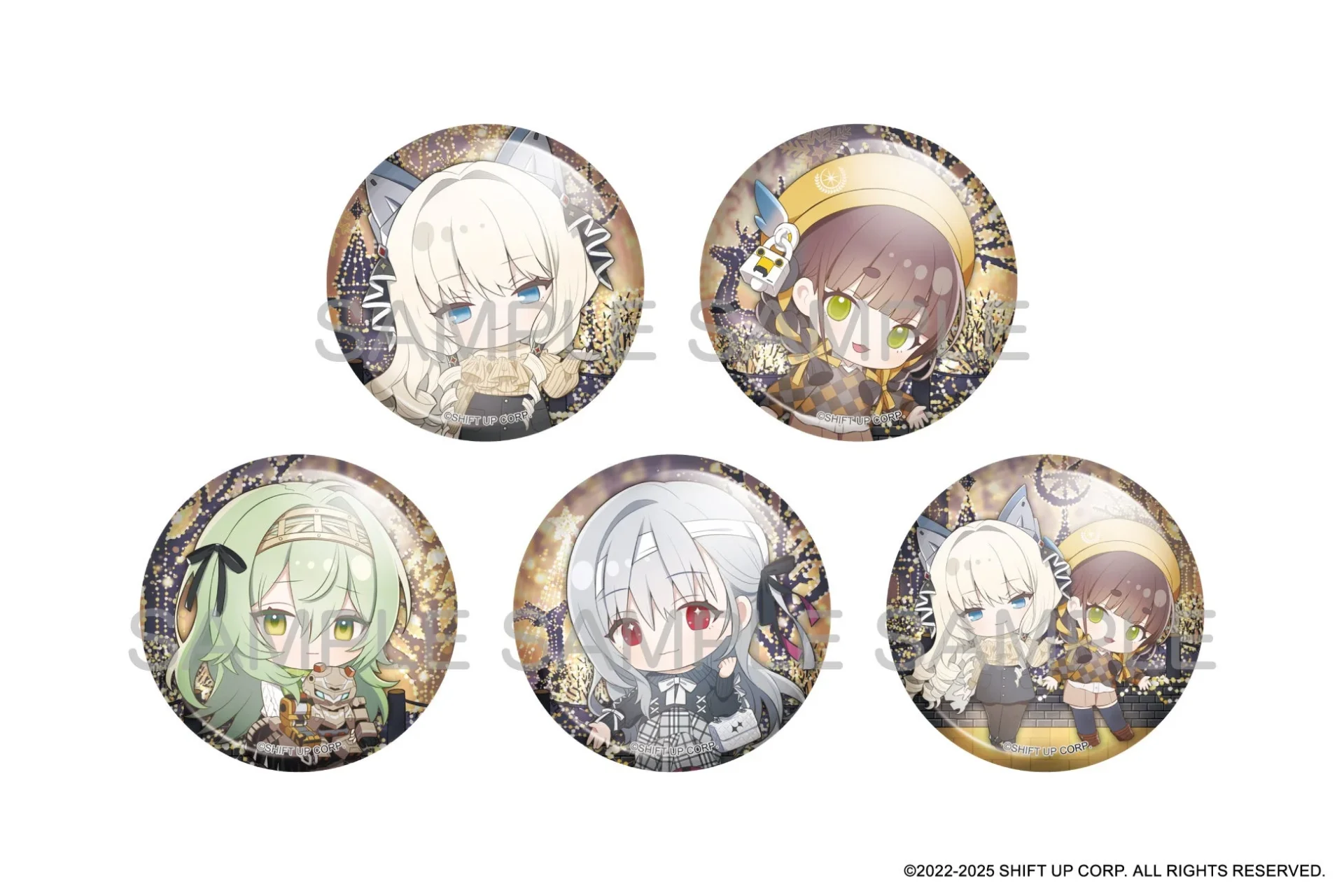 ウィンターデフォルメイラストの仙台限定トレーディング缶バッジ