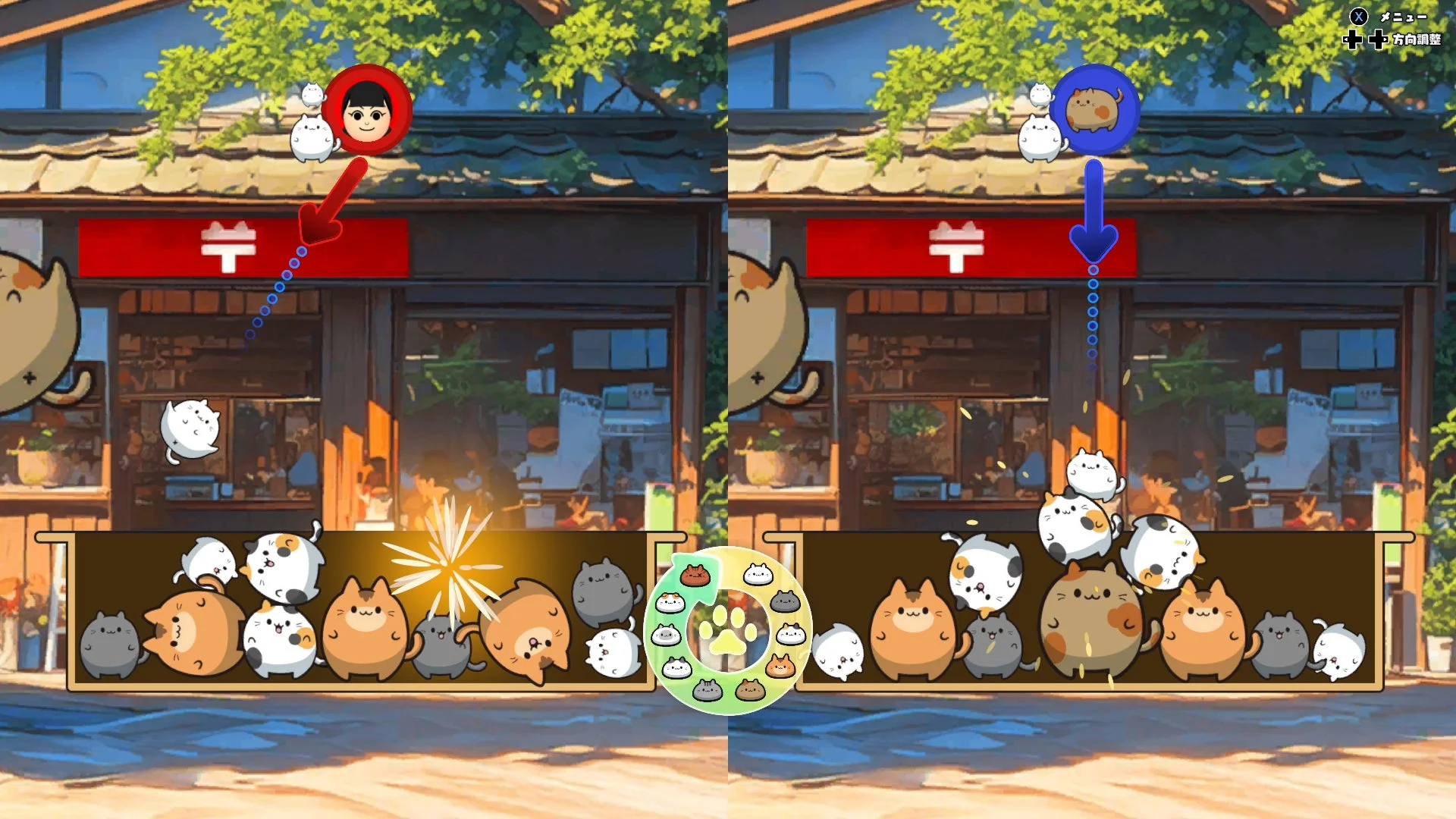 ノンストッぷにゃんのプレイ画面