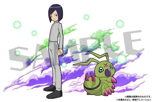 パズドラとデジモンコラボに登場する一乗寺賢とワームモン