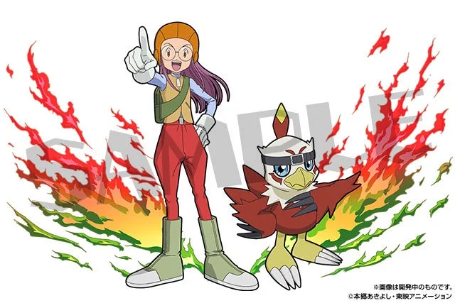 パズドラとデジモンコラボに登場する井ノ上京とホークモン