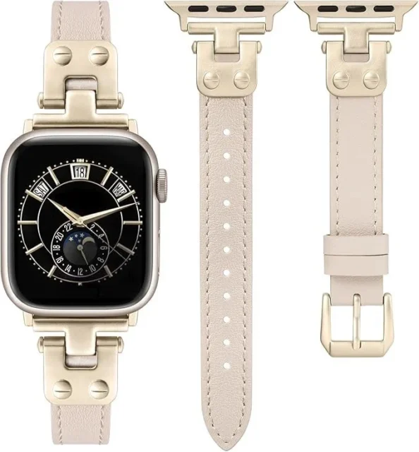 Apple Watchと上品なデザインのレザーバンド318