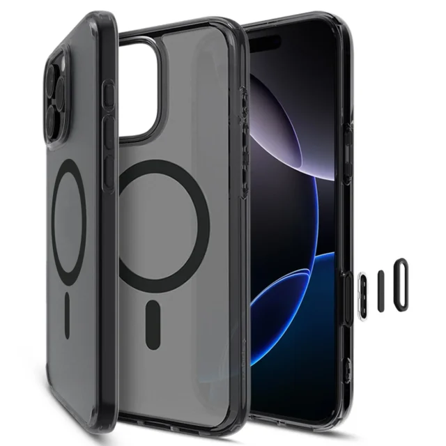 iPhone 16シリーズ対応『ウルトラ・ハイブリッドT・マグフィット』フロストタイプとボタン部品