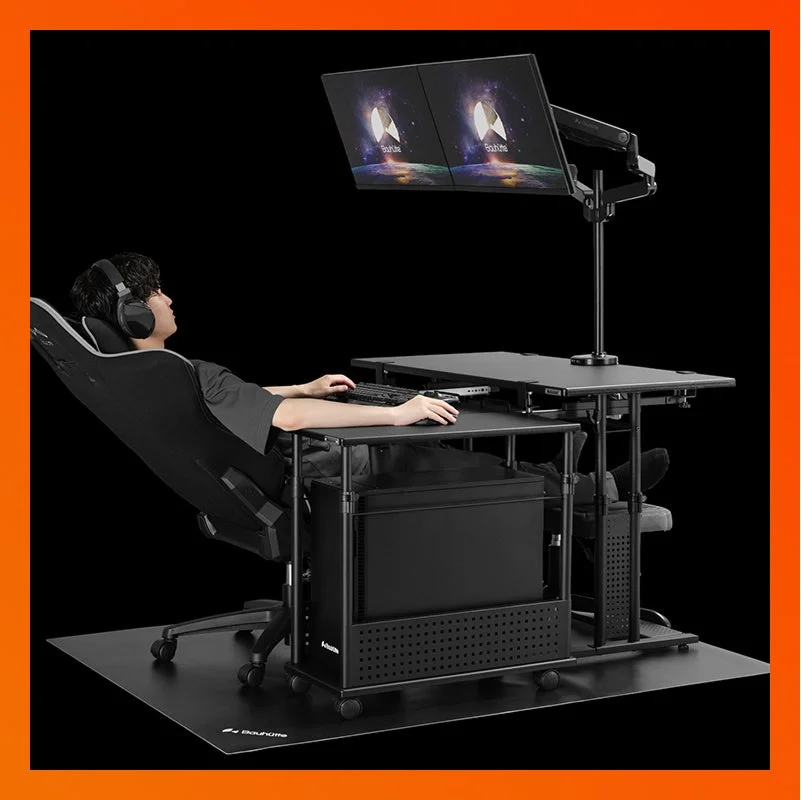 リラックスした姿勢でゲームをプレイできるバウヒュッテの寝ながらゲームシステム