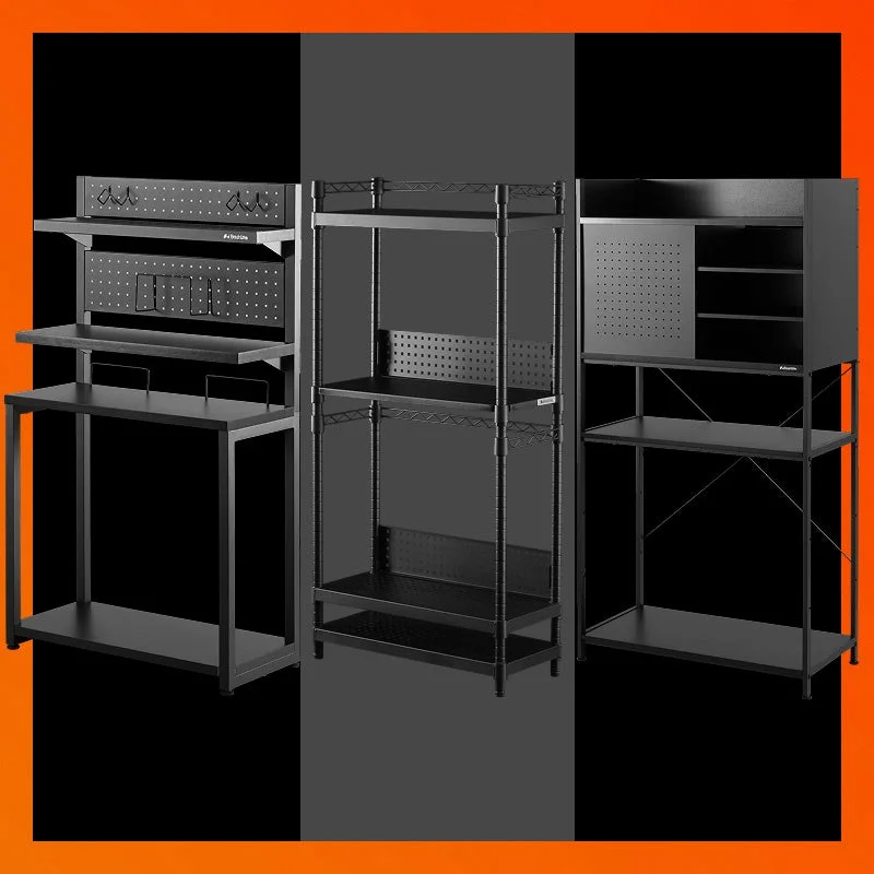 ゲームソフトや周辺機器を収納できるバウヒュッテのデスクサイド大型ラック3種