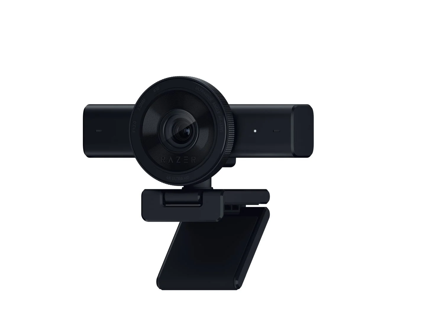 Razer Kiyo V2の正面。レンズ部分に「RAZER」ロゴ。