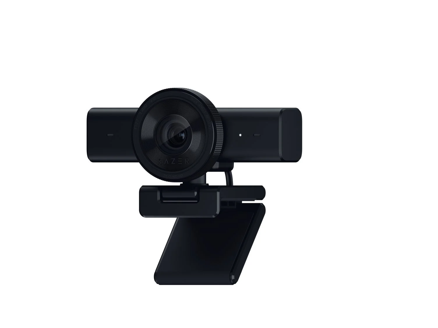 Razer Kiyo V2を斜め下から見た画像。本体下部にマウント部分がある。