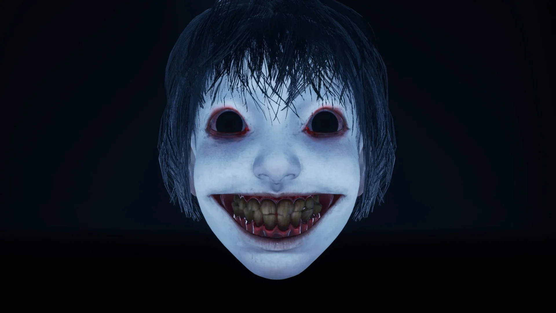 ゲームに登場する怪異『ヨシエ』のビジュアル