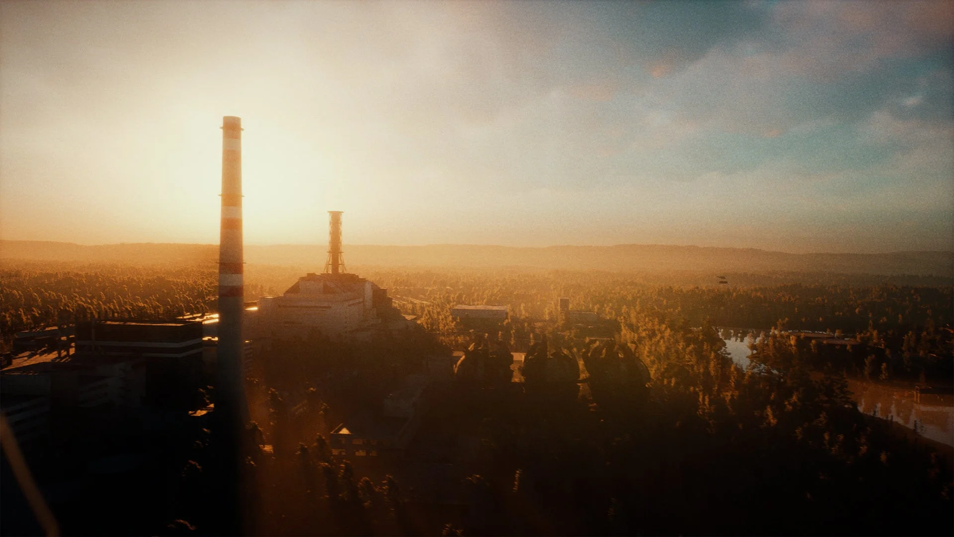 ゲーム内チョルノービリ立入禁止区域「ゾーン」の風景