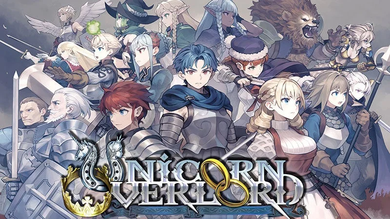ファンタジーシミュレーションRPG『ユニコーンオーバーロード』のキャラクターたち。
