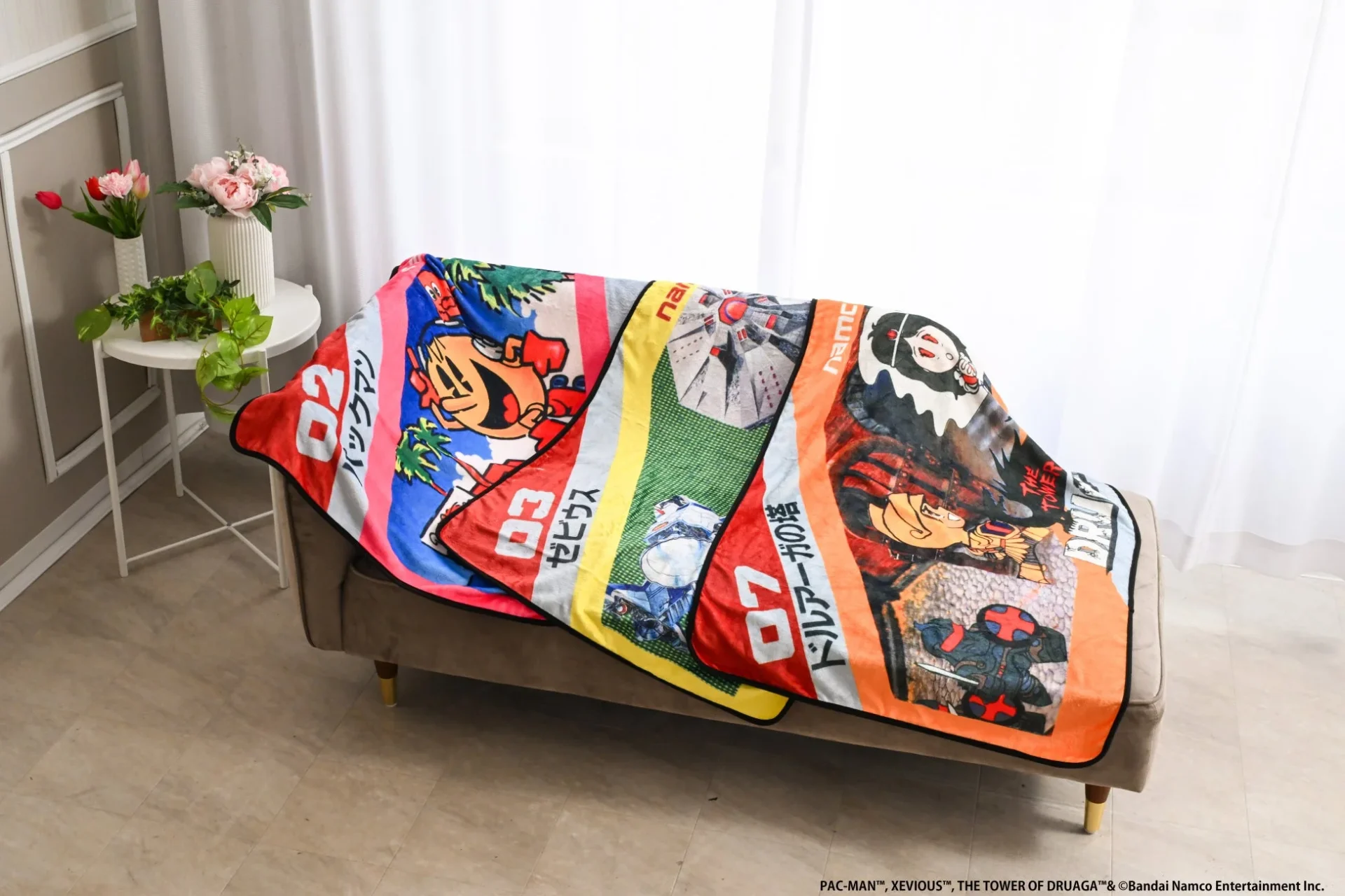 ナムコット懐かしのファミコン3タイトルがブランケットに！　2月16日発売