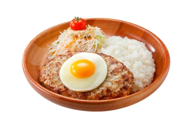 ドンキー満喫セットのエッグハンバーグディッシュ