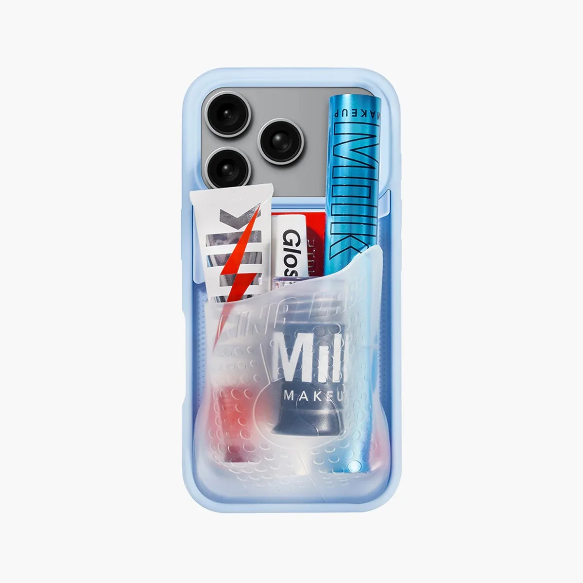 Flex Pouch™ Phone Case BABY BLUE/CLEAR