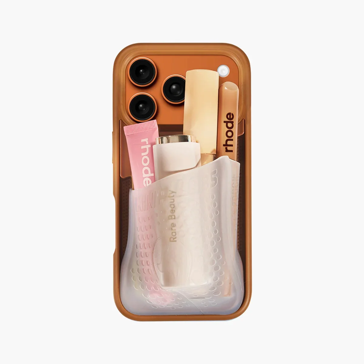 Flex Pouch™ Phone Case MOCHA/CLEAR