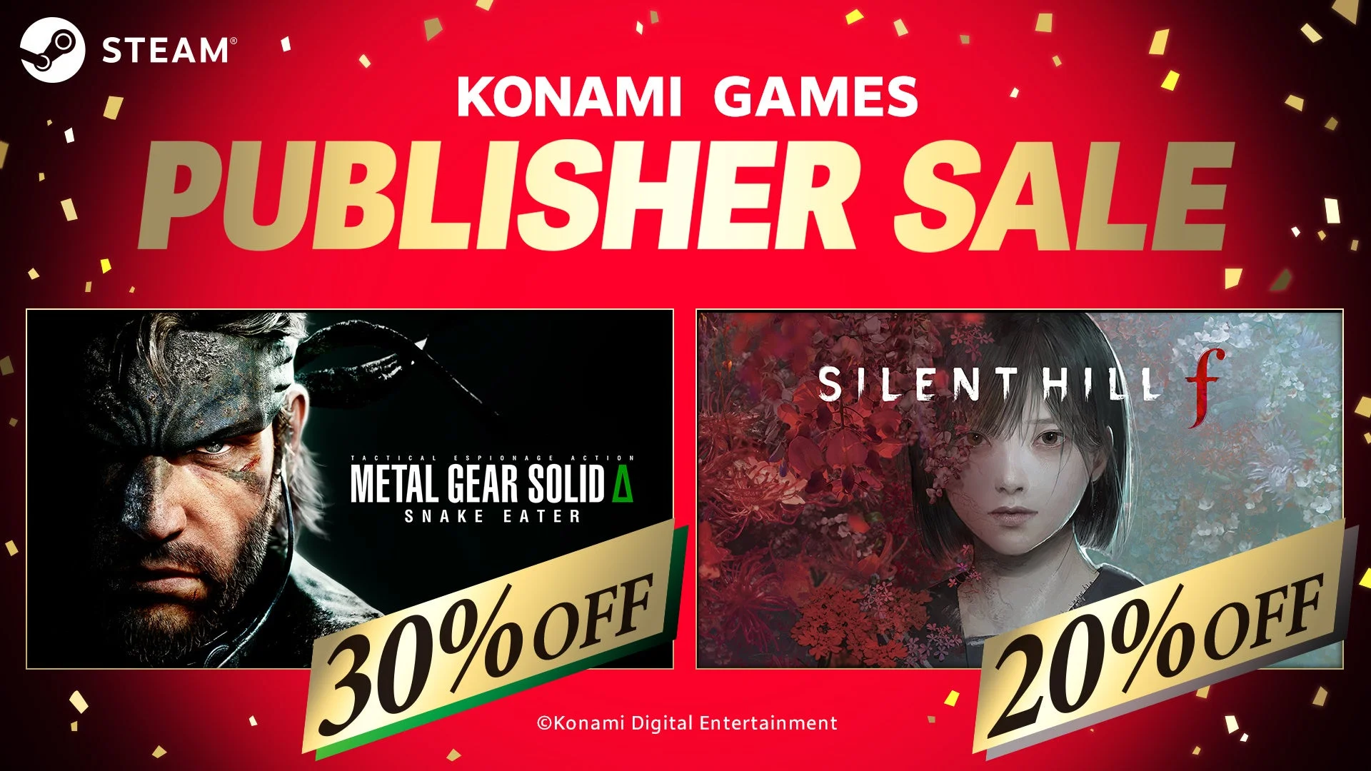 最大80％オフ！　KONAMIの「PUBLISHER SALE」がSteamで開催中