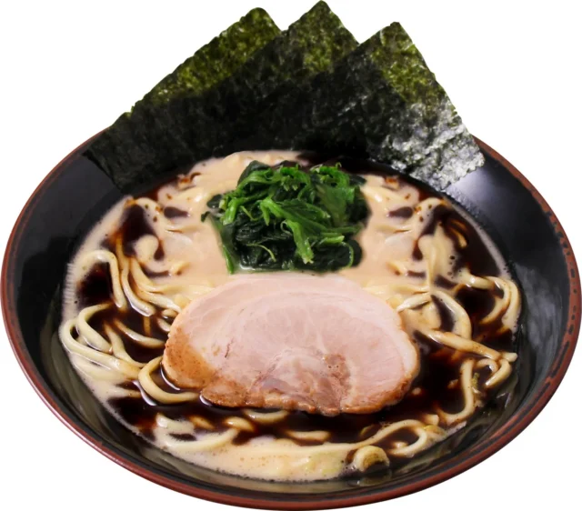黒マー油トッピングの家系ラーメン
