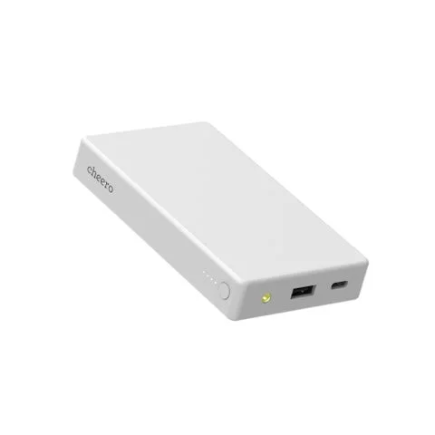cheero Solido 10000mAh（ホワイト）上面からの外観