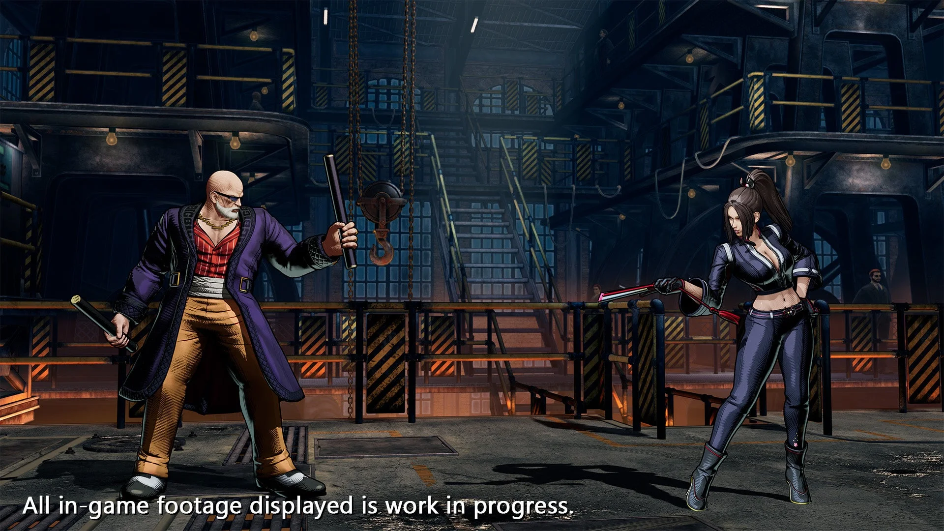 Mr.BIGが女性キャラクターと対戦するゲーム画面