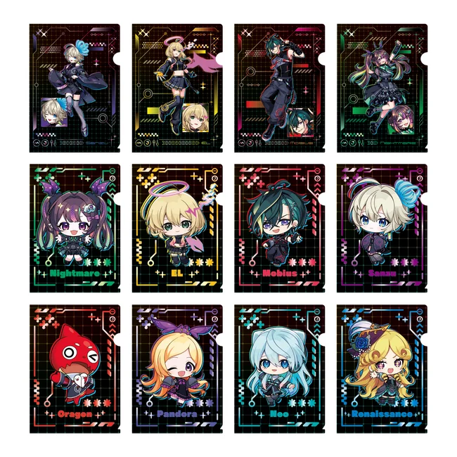 トレーディングA5クリアファイルのデザイン一覧