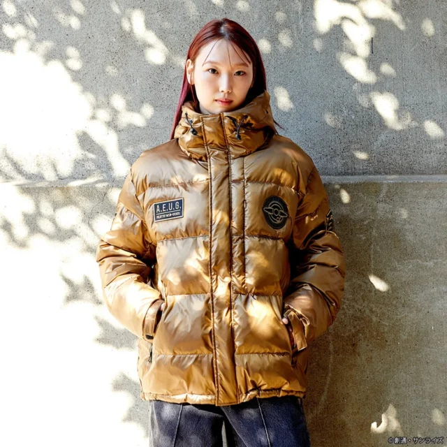 STRICT-G nishikawaアップサイクルダウンジャケット 百式モデル着用(女性)