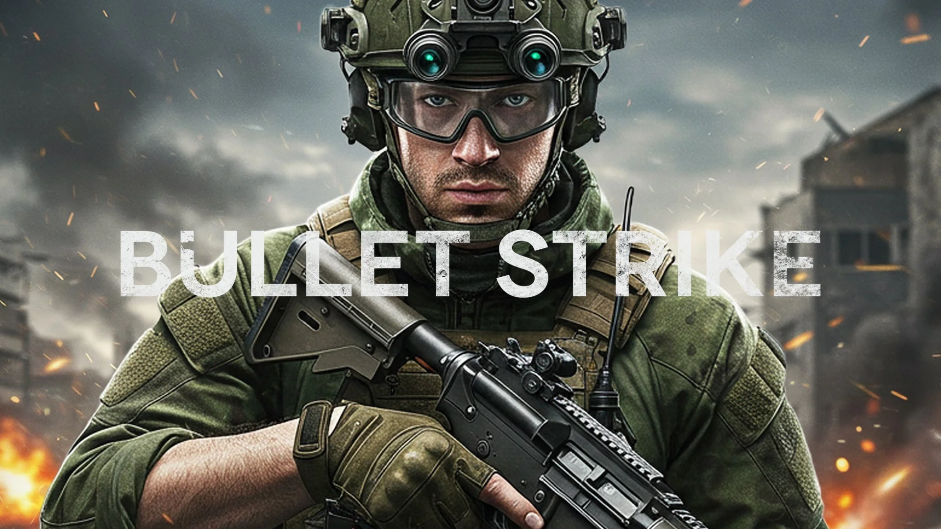 『バレット ストライク』のキービジュアル、兵士が銃を構える