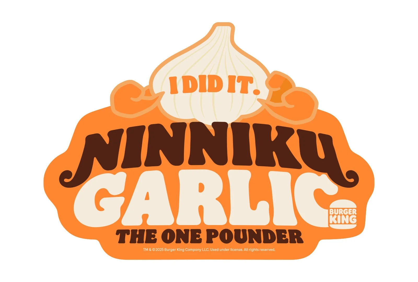にんにく・ガーリック ザ・ワンパウンダー購入特典のオリジナルステッカー