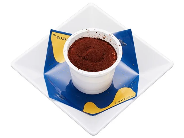 かっぱ寿司のtoroa監修『新とろ生ティラミス』の皿盛り