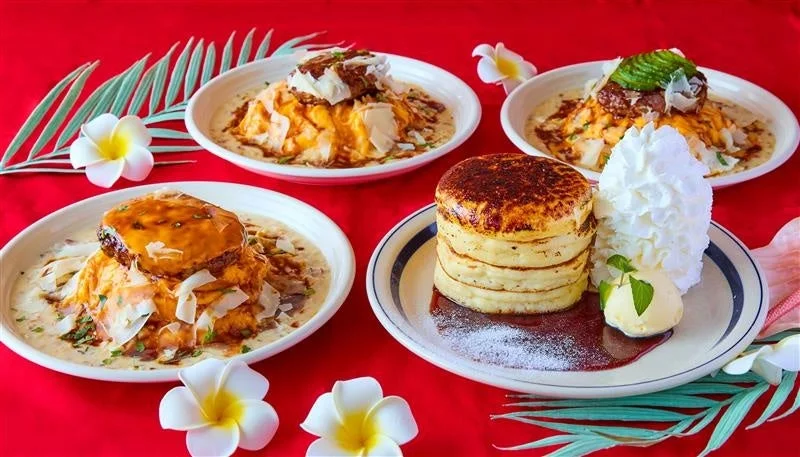 コナズ珈琲 冬限定 クラシックブリュレパンケーキとロコモコ3種、クラムチャウダー