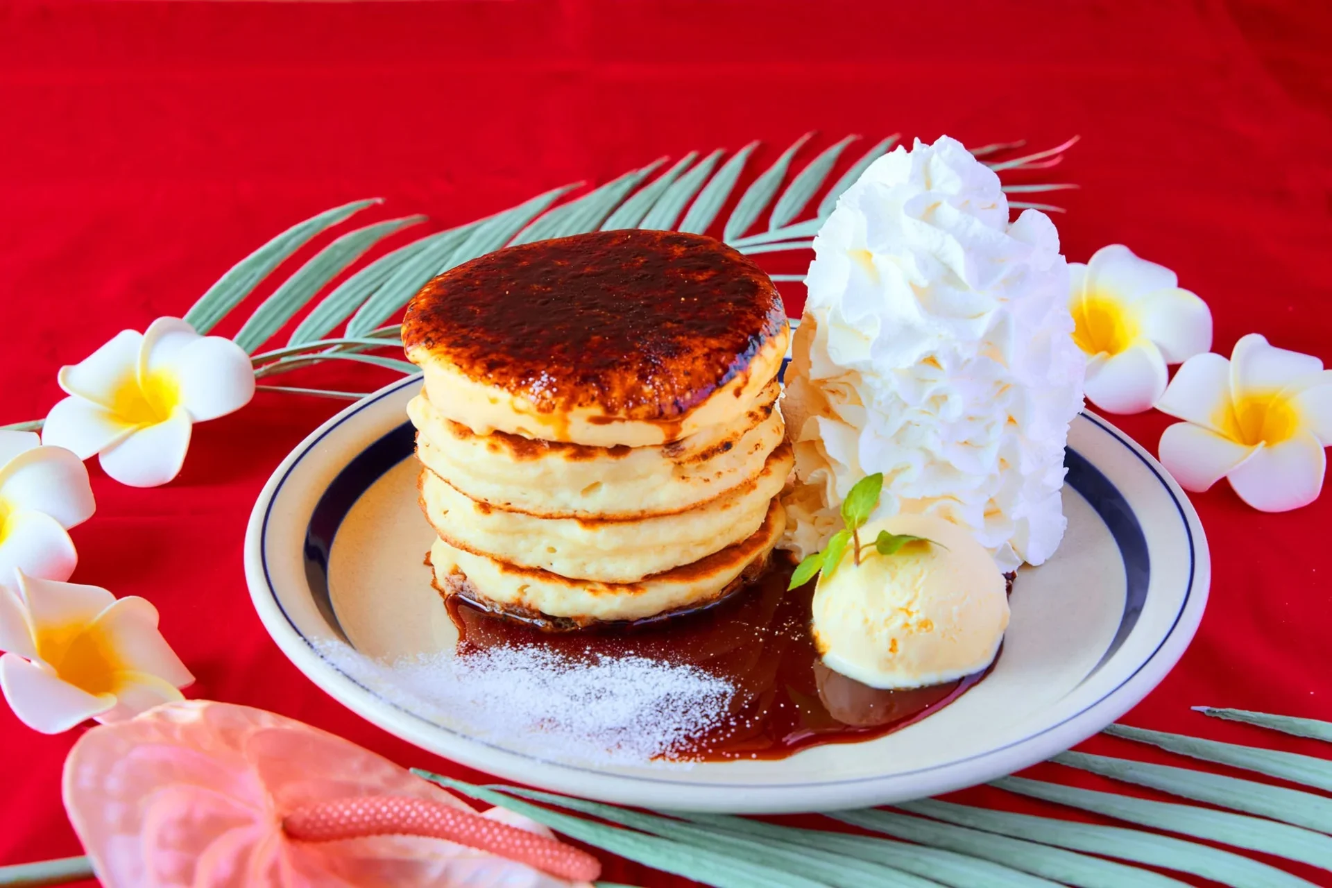 コナズ珈琲 クラシックブリュレパンケーキ全体像