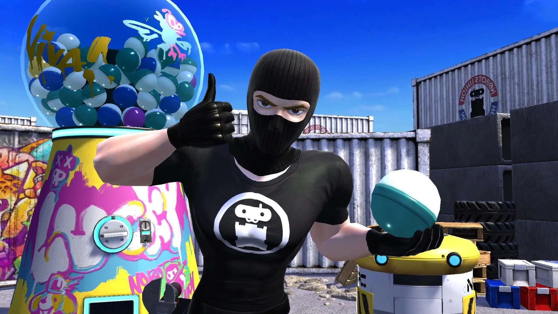 『VIVA NOBOTS』に登場するマスクを被ったトレジャーハンター