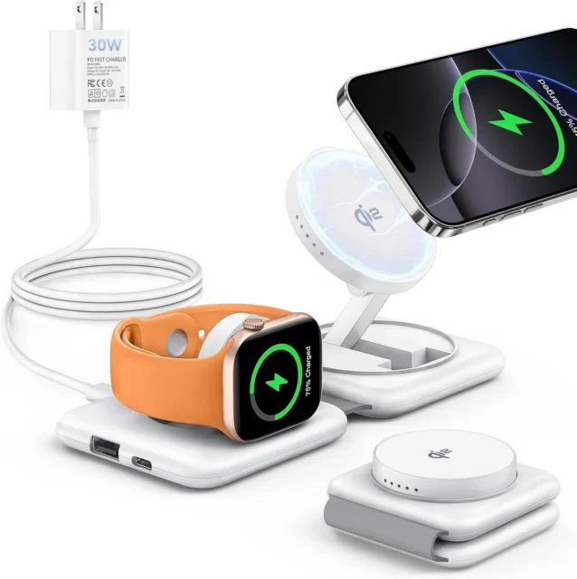 iPhone、Apple Watch、AirPodsなどを同時に充電できるRORRY A7ワイヤレス充電器