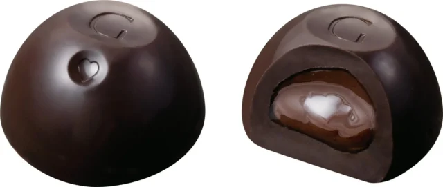 Gショコラ ダークチョコレート カカオ ガナッシュ断面