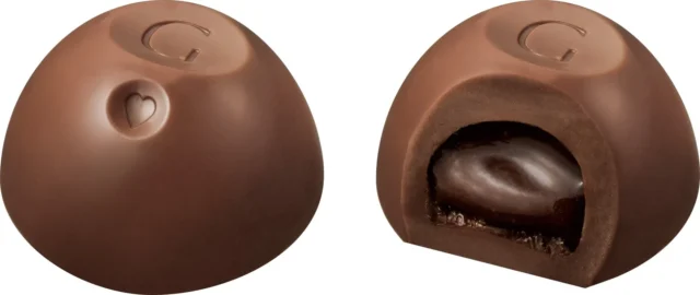 Gショコラ ミルクチョコレート 紅茶ガナッシュ断面