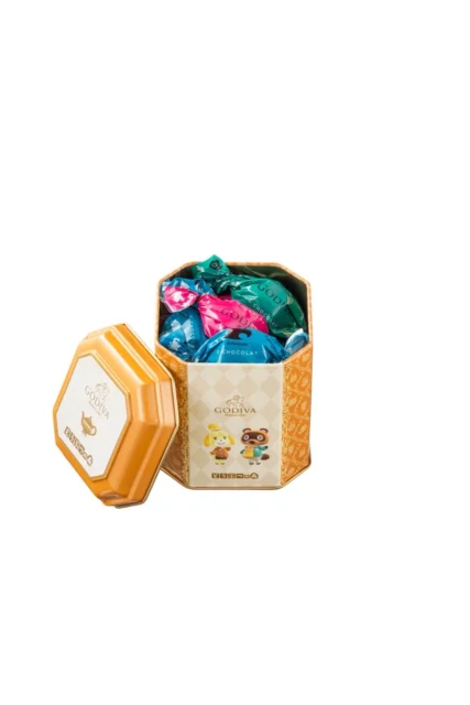 Gショコラアソートメントの紅茶缶風パッケージ