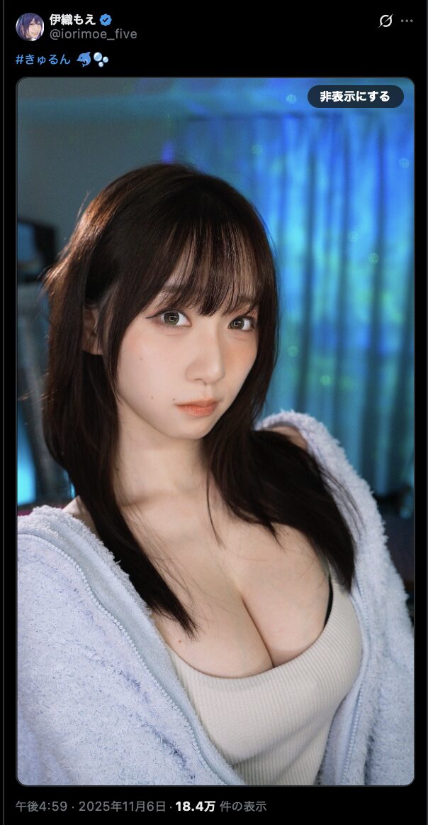 きゅるんな瞳にドキッ！　伊織もえ、もこもこパーカーのキュートな写真を公開