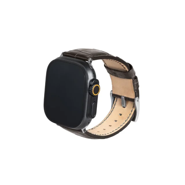 HAGANクロコダイルレザーApple Watchバンド(ブラウン)
