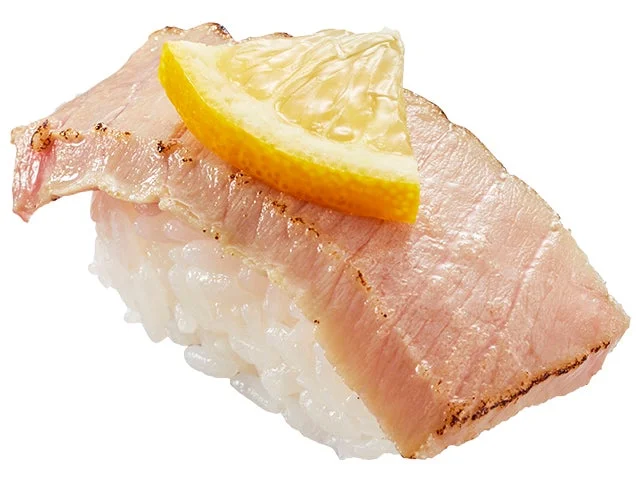 本鮪中とろ塩炙りの握り寿司