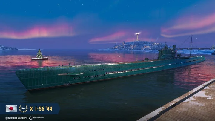 Tier X 日本潜水艦「I-56 '44」のゲーム内ビジュアル
