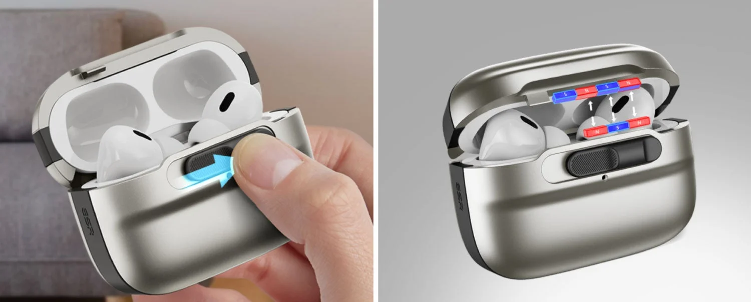 ESR Pulseフリックロック™マグネットケースの片手で開閉する操作性