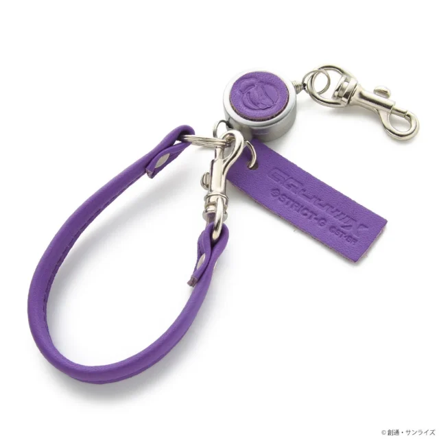 ハロ ストラップ（パープル）の斜めからのアングル