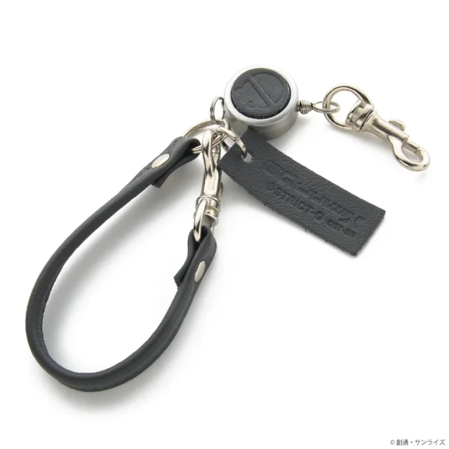 ポメラニアンズマーク ストラップ（ブラック）の斜めからのアングル