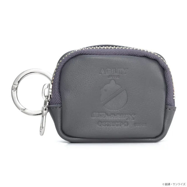 ポメラニアンズマーク ミニポーチ（グレー）の正面