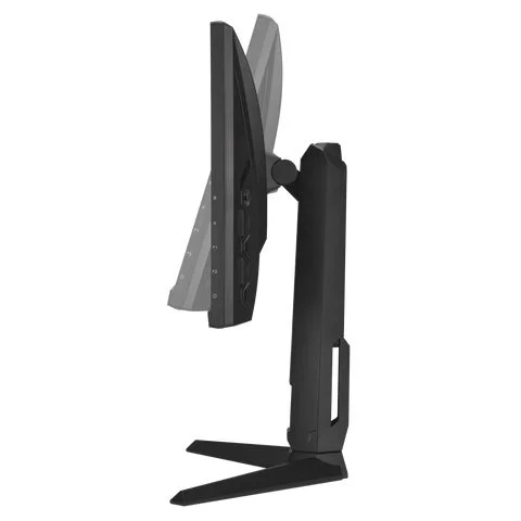 TUF Gamingモニターの側面とチルト調整の様子