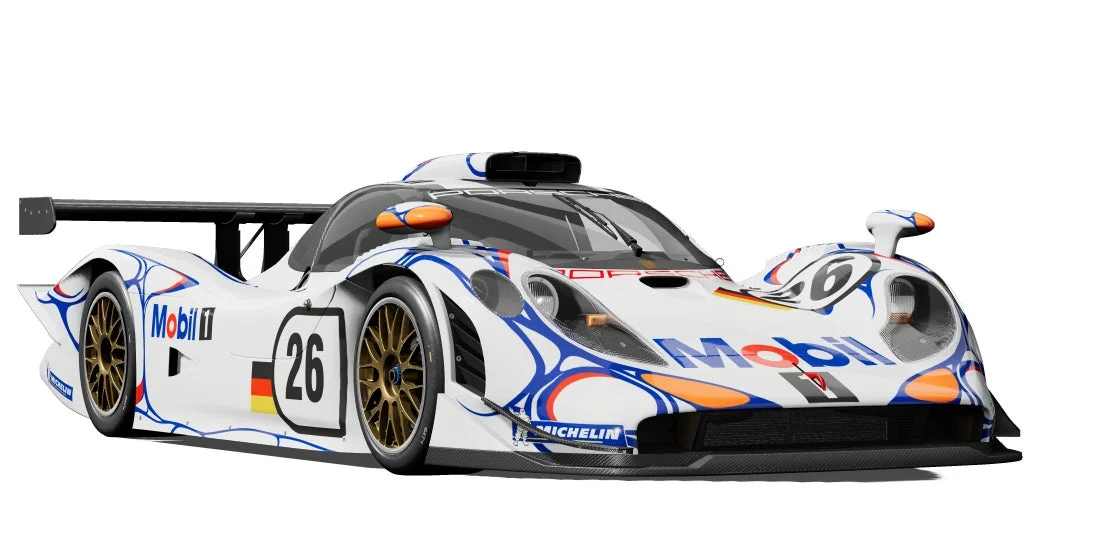 Project Motor Racingに登場するポルシェ911 GT1-98のフロントビュー
