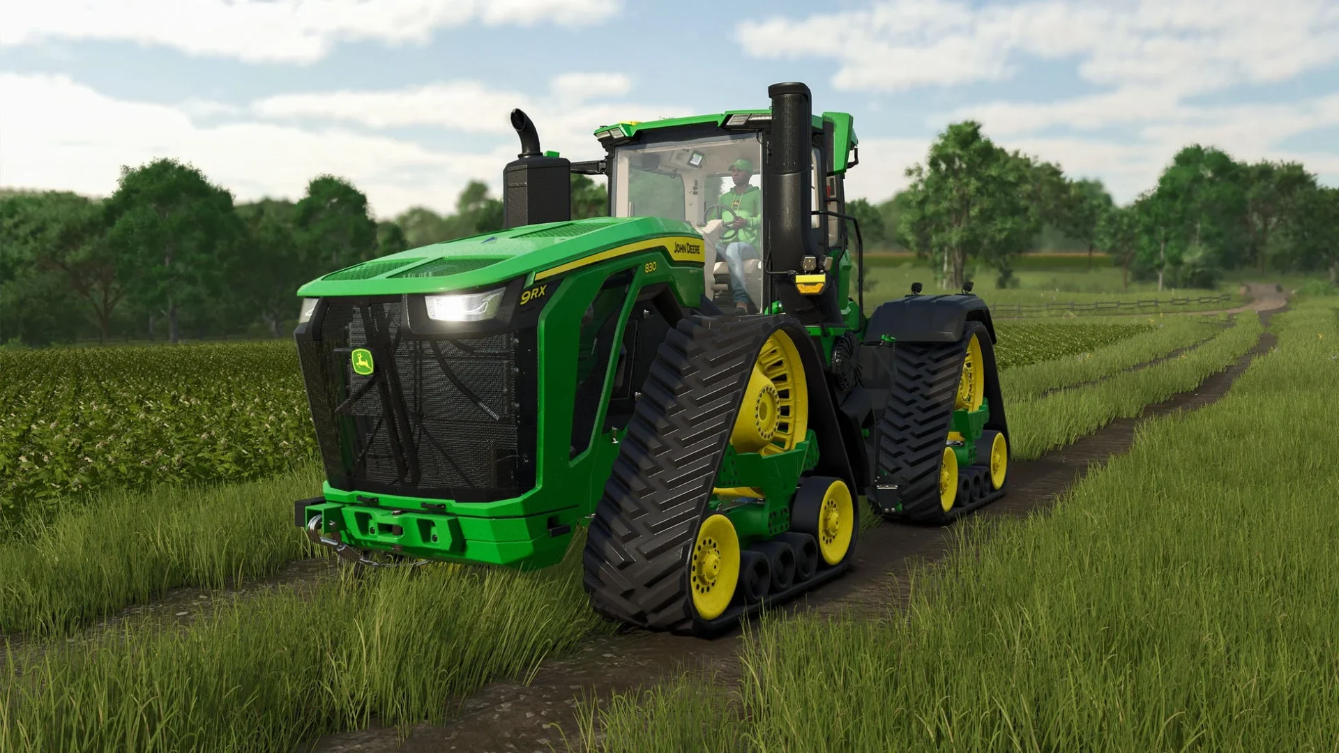 John Deere 9RX 830の大型四輪トラクター