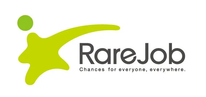 株式会社レアジョブのロゴとスローガン